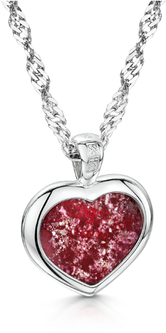 Heart Pendant - Silver (648x481), Png Download