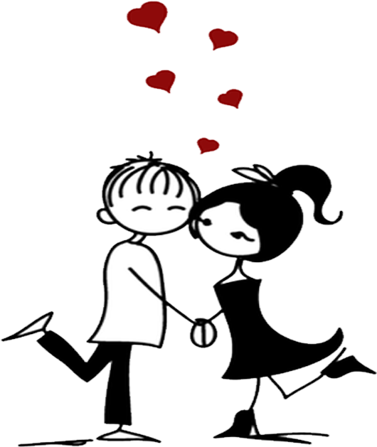 El Enamoramiento - Vectores De Enamorados Png (1260x845), Png Download