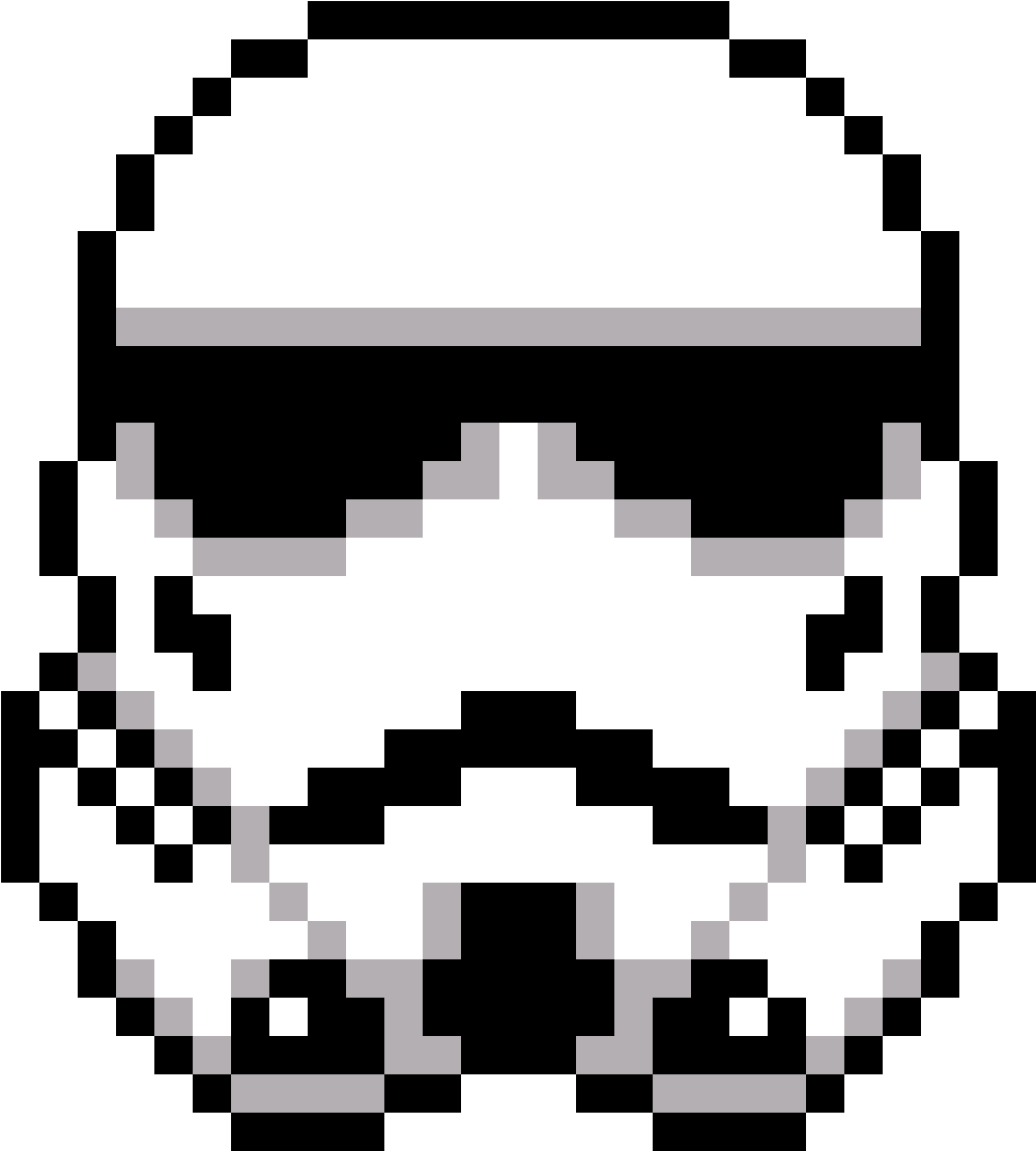 Stormtrooper - Perler Bead Pattern Star Wars (1184x1184), Png Download