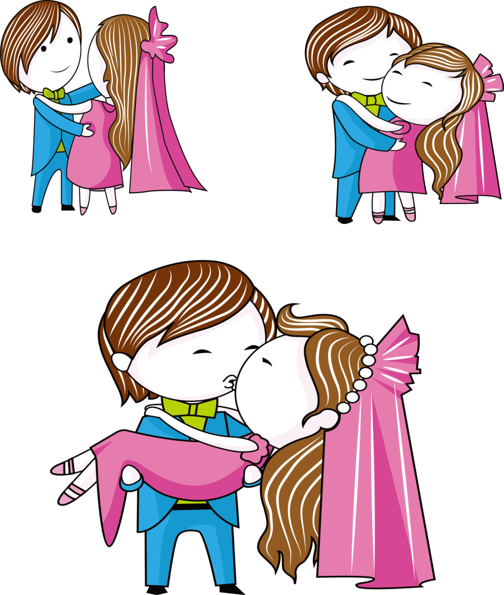 Cartoon Saliendo Dia De Los Enamorados - Dating (1024x1210), Png Download