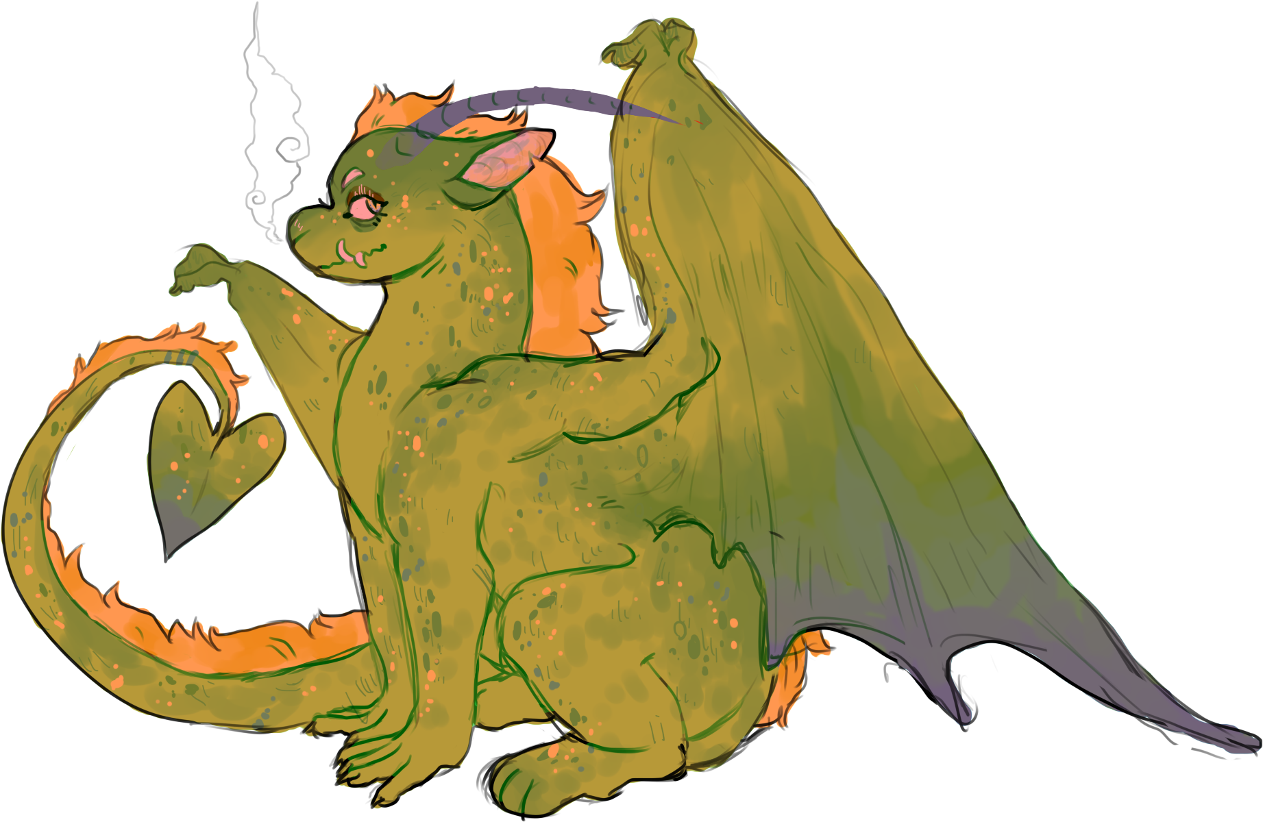 { Western Dragon - Cartoon (2000x1300), Png Download
