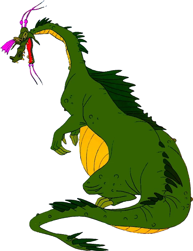 He Has A Green Complexion,large Nose,violet Horns,violet - Dragon's Lair Singe Png (900x900), Png Download