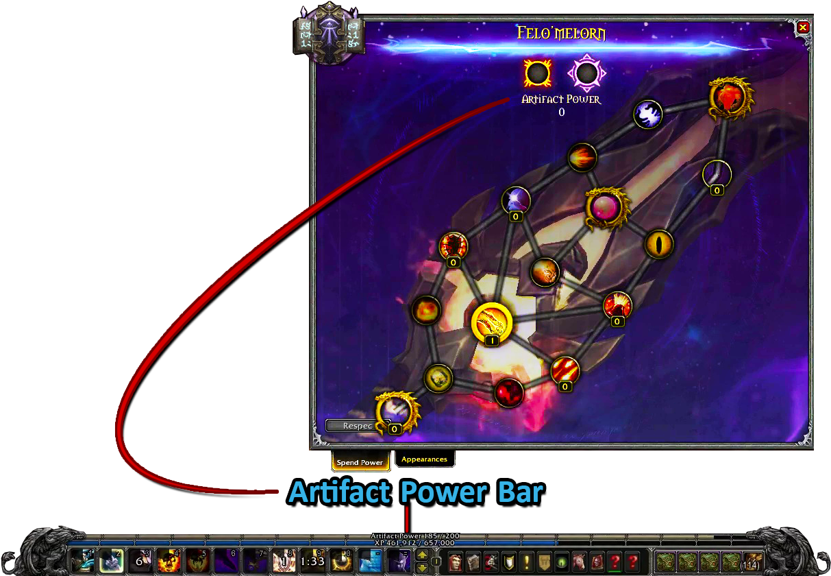 For Example, I Will Mention Three Of The Relics You - Wow Artifact Power Bar (1212x846), Png Download