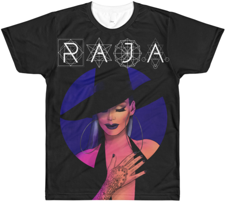 Raja Black Hat Sublimated T-shirt - T-shirt (480x480), Png Download
