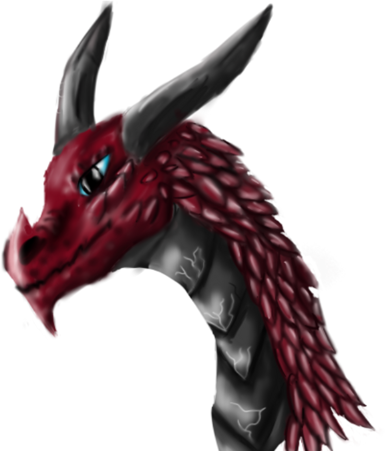 Red Dragon - Lineless - Dragon (1500x1500), Png Download