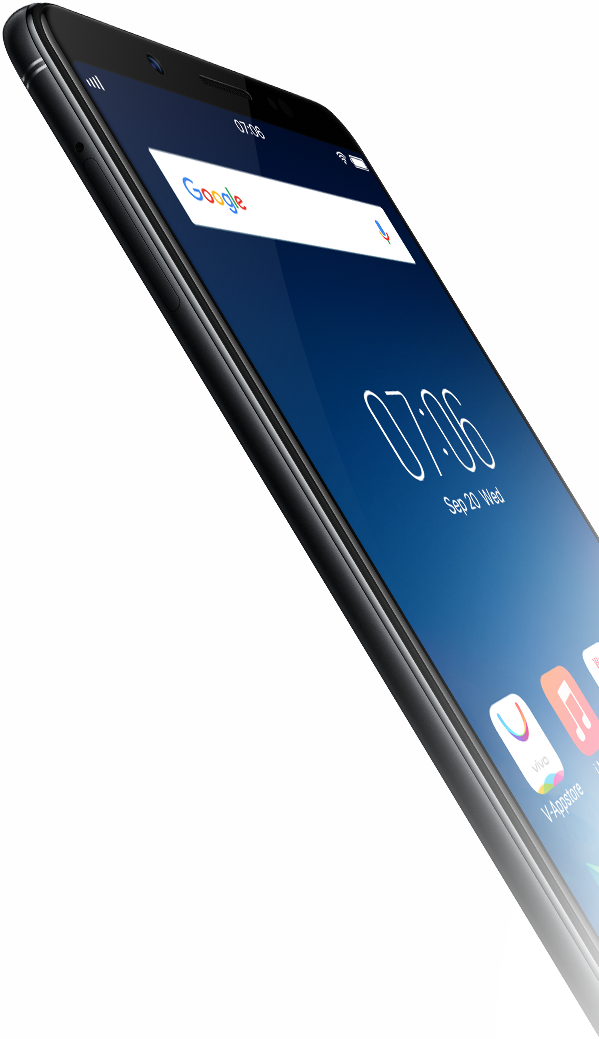 Vivo Takes Pride In Developing Inspirational, Customer-focused - Vivo V7 (599x1039), Png Download