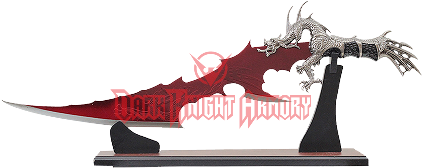 Blood Red Blade Dragon Dagger - Dragon Dagger (850x850), Png Download