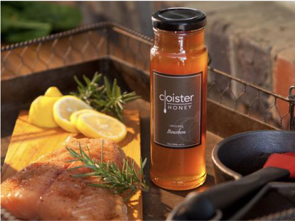 Bourbon Infused Honey Cloister Honey - North Carolina (600x600), Png Download
