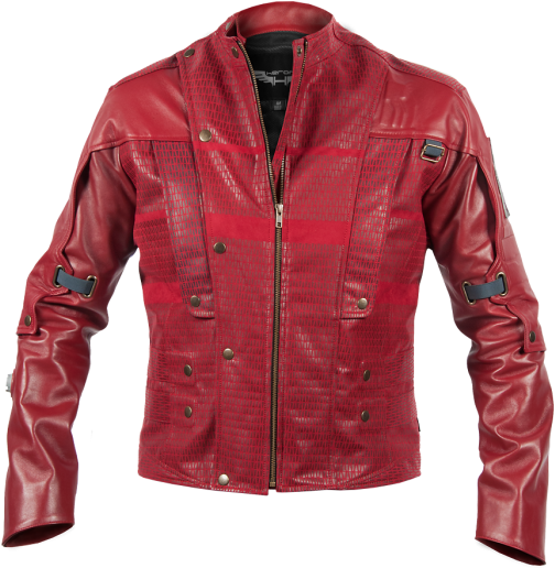 Guardians Of The Galaxy Peter Quill Star Lord Chris - Leather Jacket (510x555), Png Download