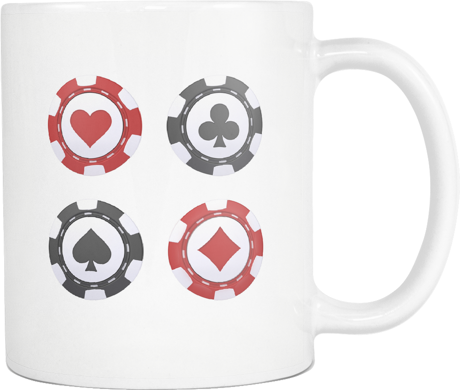 Casino Chip Design Coffee Tea Mug - Casino Chips (1024x1024), Png Download