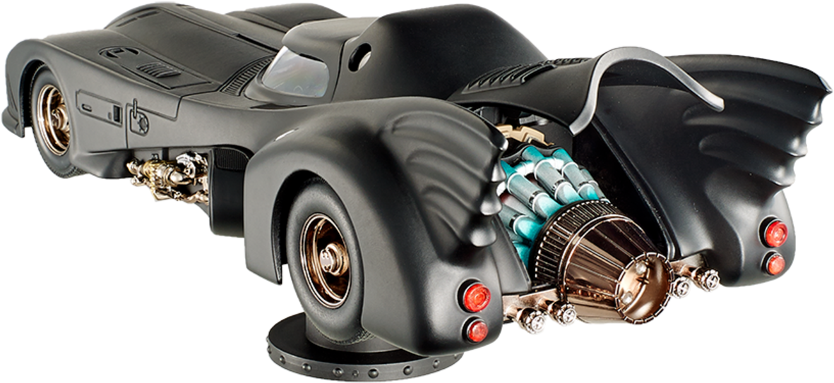 Batmobile Hot Wheels 1 18 (1200x675), Png Download