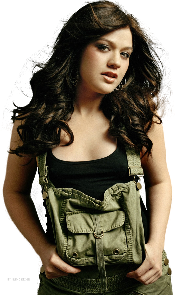 Kelly Clarkson Png Pic - Kelly Clarkson Black Hair (588x1000), Png Download