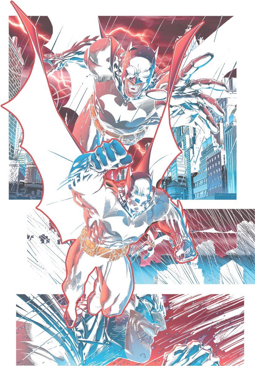 Batman Dark Knight Panels Youth T Shirt - Poster (864x1227), Png Download