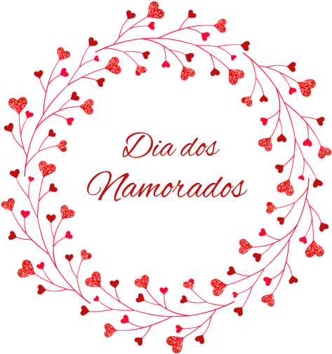 Dia Dos Namorados Tarjeta De Saludo Con Una Corona - Circle (640x640), Png Download