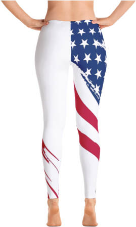 Torn Flag Leggings - Imagineavalon Christmas Leggings, Christmas Clothing, (480x480), Png Download