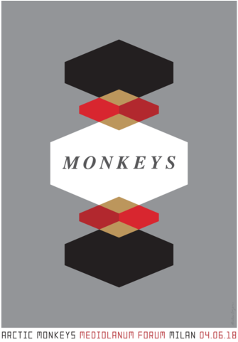 'milan Limited Edition Screen Print' - Arctic Monkeys Milan Poster (480x480), Png Download