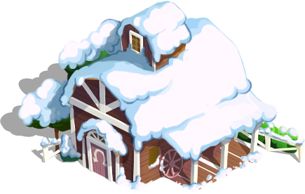 Caramel's House Winter - House (435x276), Png Download