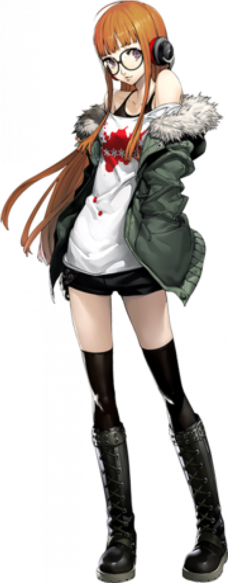 Persona 5 Futaba Art (800x1200), Png Download