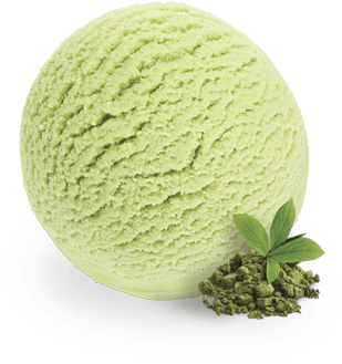 Classic Green Tea - Green Tea Ice Cream Scoop (400x360), Png Download