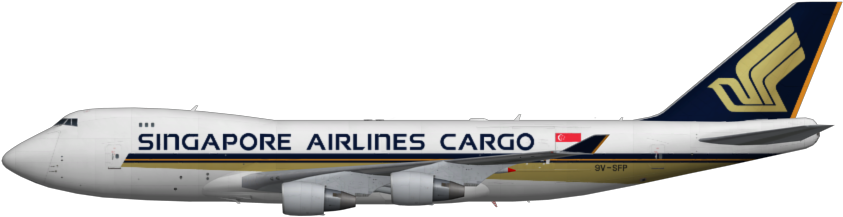 Singapore Airlines Cargo 747-400f - Lockheed L 1011 Tristar Delta (850x245), Png Download