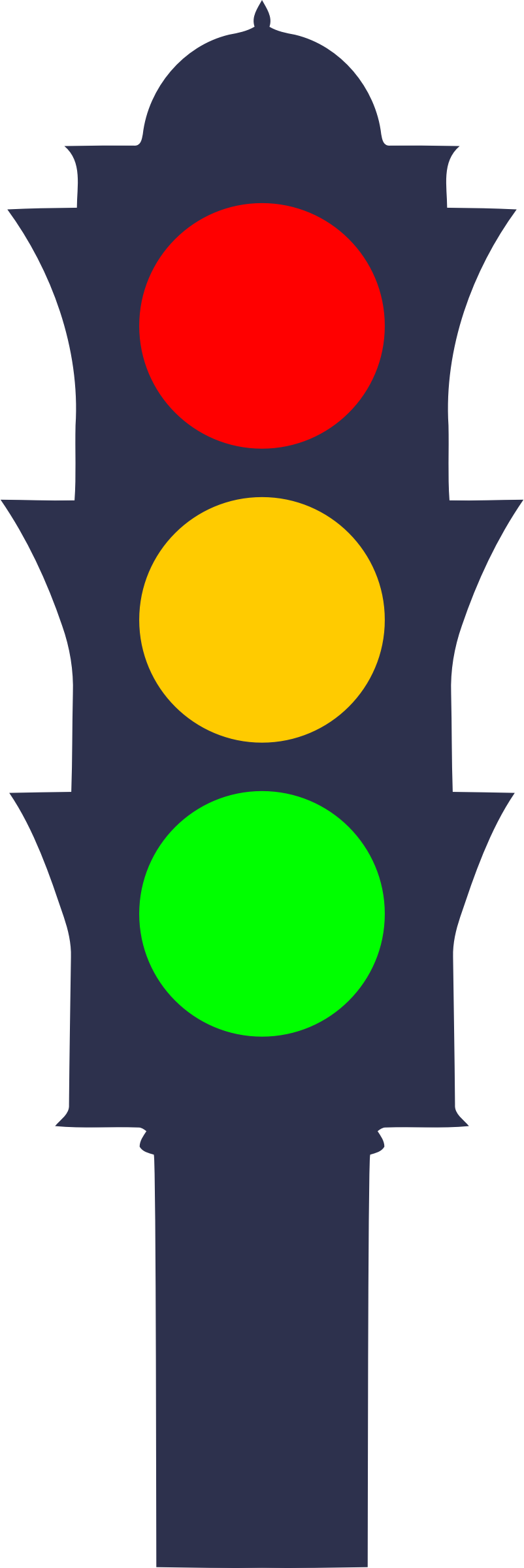 Big Image - Traffic Light Clipart (802x2400), Png Download