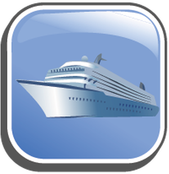 Icons With The Campaigns And Travel - Cruiseferry (367x399), Png Download