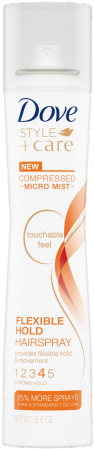 Dove Style Care Compressed Flexible Hold Hair Spray - Dove Style + Care Hairspray 7oz Flexible Hold (2 Pack) (459x460), Png Download
