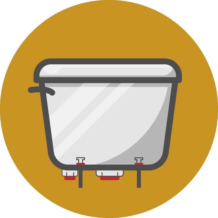 Toilet Tank Leak - Ville De Saint Etienne (752x752), Png Download