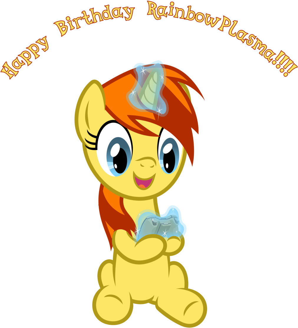 Happy Birthday Rainbowplasma By Flutterguy317 - Birthday (1024x1118), Png Download