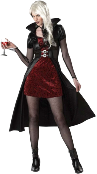 Vampire Sexy Costume - Cute Vampire Halloween Costumes (366x580), Png Download