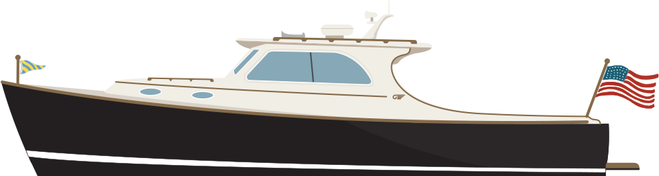 Hinckley Picnic Boat Ep - Hinkley Long Picnic Boat (1200x349), Png Download