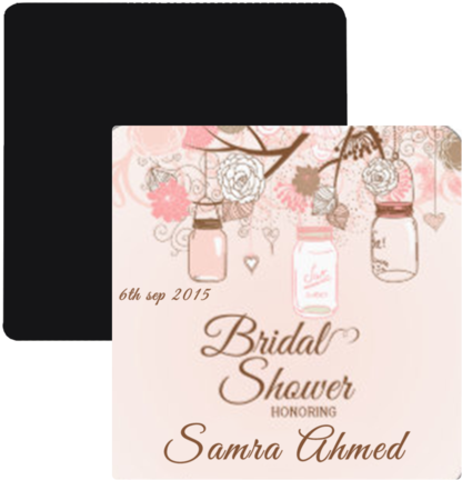 Photo Magnet - Mason Jars Invitation Vector (480x480), Png Download