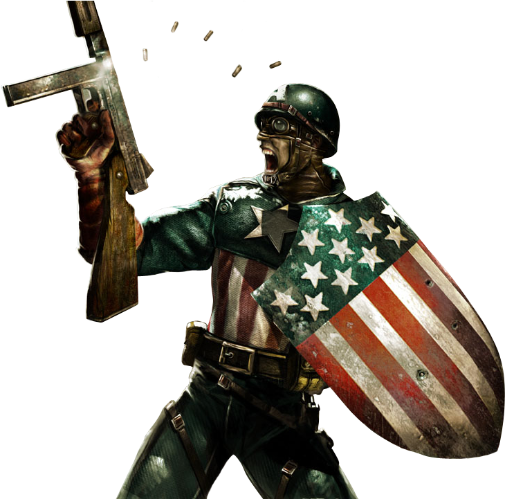 Captain America Render-sigtutorials - Captain America Wwii (800x720), Png Download