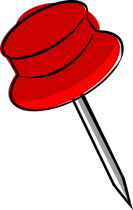 Drawing-pin, Pushpin, Push Pin, Tag, Thumbtack, Office - Pin Desenho (455x720), Png Download