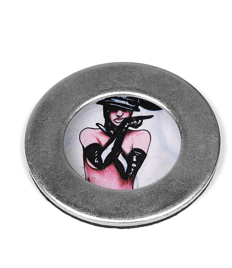 Fridge Magnet Attitude Lady - Costume Hat (1000x1000), Png Download
