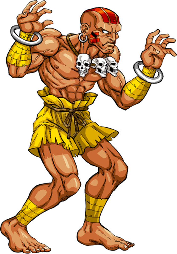 Video Game - Dhalsim Street Fighter (716x1024), Png Download