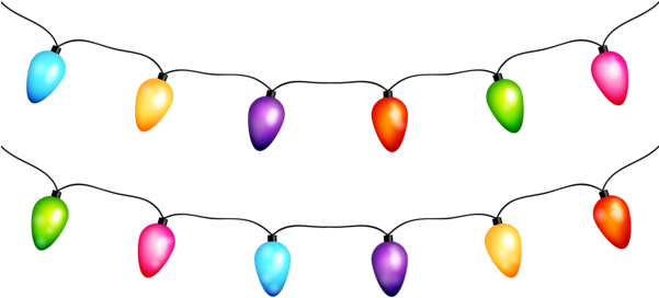 0, - Christmas Light Bulb Png Transparent Background (600x282), Png Download
