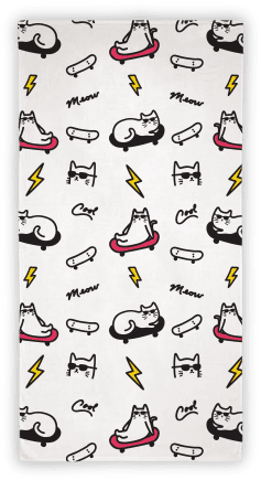 Cool Cats Pattern Towel - Beach Towels (484x484), Png Download