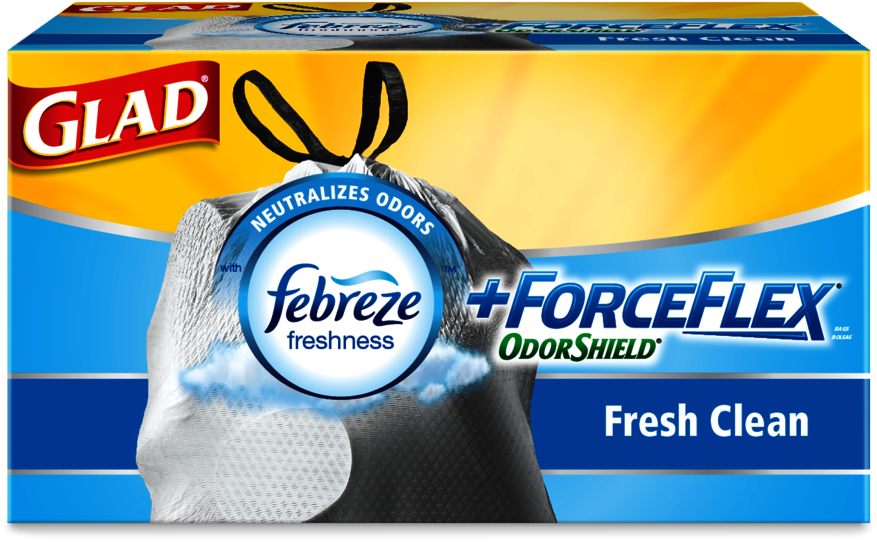 Glad Tall Kitchen Drawstring Trash Bags - Glad Forceflex Odorshield Tall Kitchen Drawstring Trash (960x629), Png Download