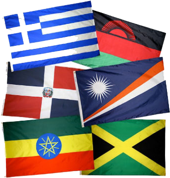 Country Flags L-q - Eder Flag 3 Ft. X 5 Ft. O.a.s. Member Flag Set For (343x365), Png Download