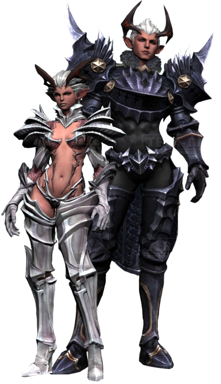 Video Game Renders Png - Men Vs Women Armor (446x750), Png Download