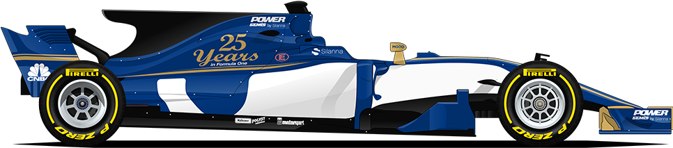 Sauber - Sauber F1 2017 (1000x214), Png Download
