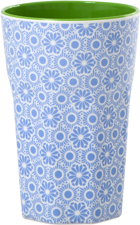 Rice Dk Melamine Marrakesh Cups - Rice Melamine Two Tone Latte Cup With Blue And White (850x850), Png Download