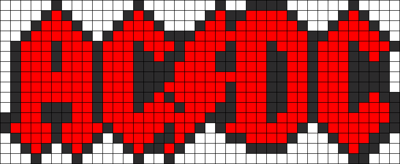 Acdc Bead Pattern - Nintendo Switch Pixel Art (820x337), Png Download