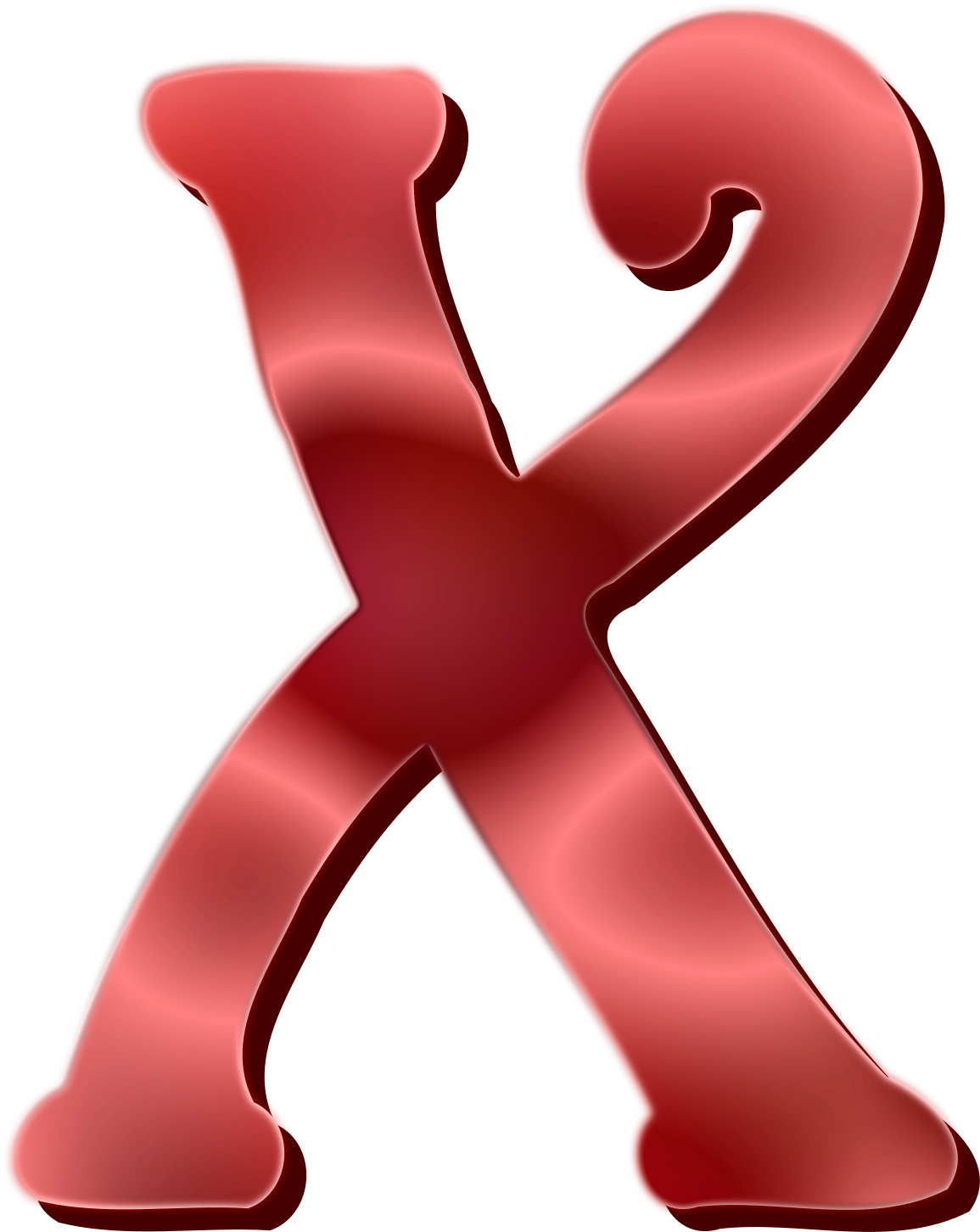 This Free Icons Png Design Of Alphabet 12, Letter X (1895x2400), Png Download