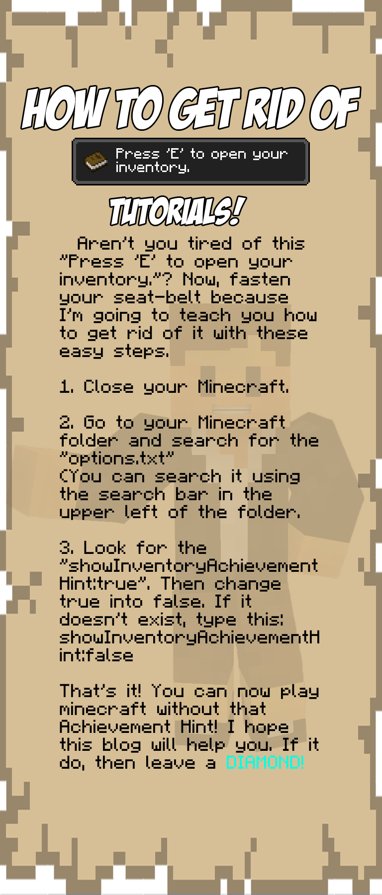 Undefined - Press E To Open Inventory (768x1800), Png Download