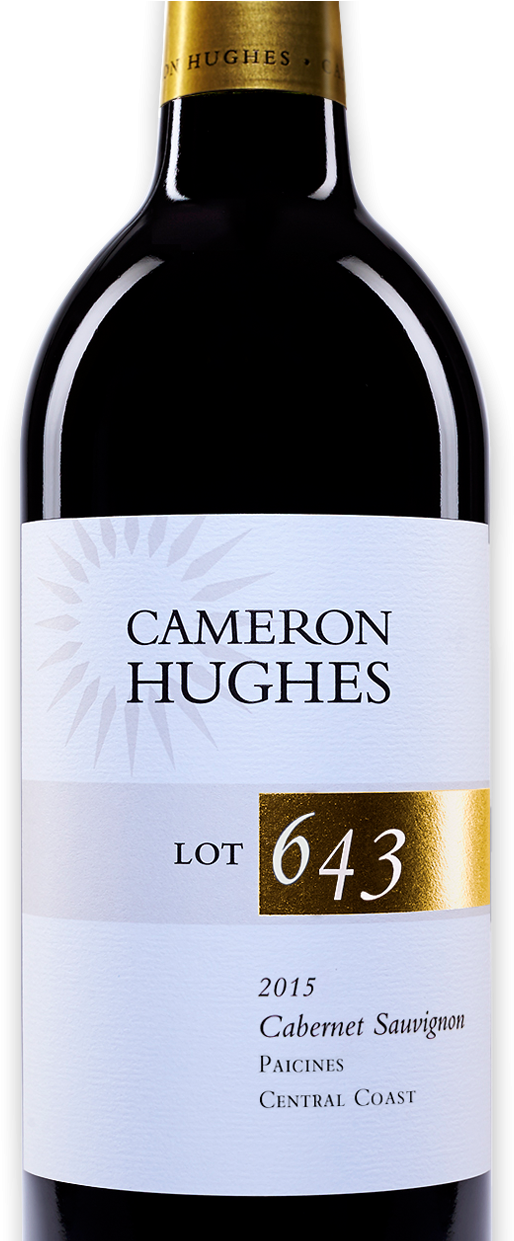 Lot 643 2015 Paicines Cabernet - Cameron Hughes Wine (540x1240), Png Download