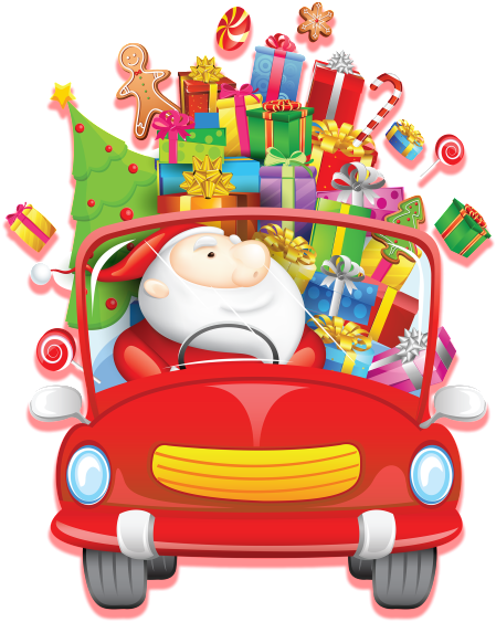 Hand Drawn Cartoon Santa Claus Png - Доставка Елок (1024x829), Png Download