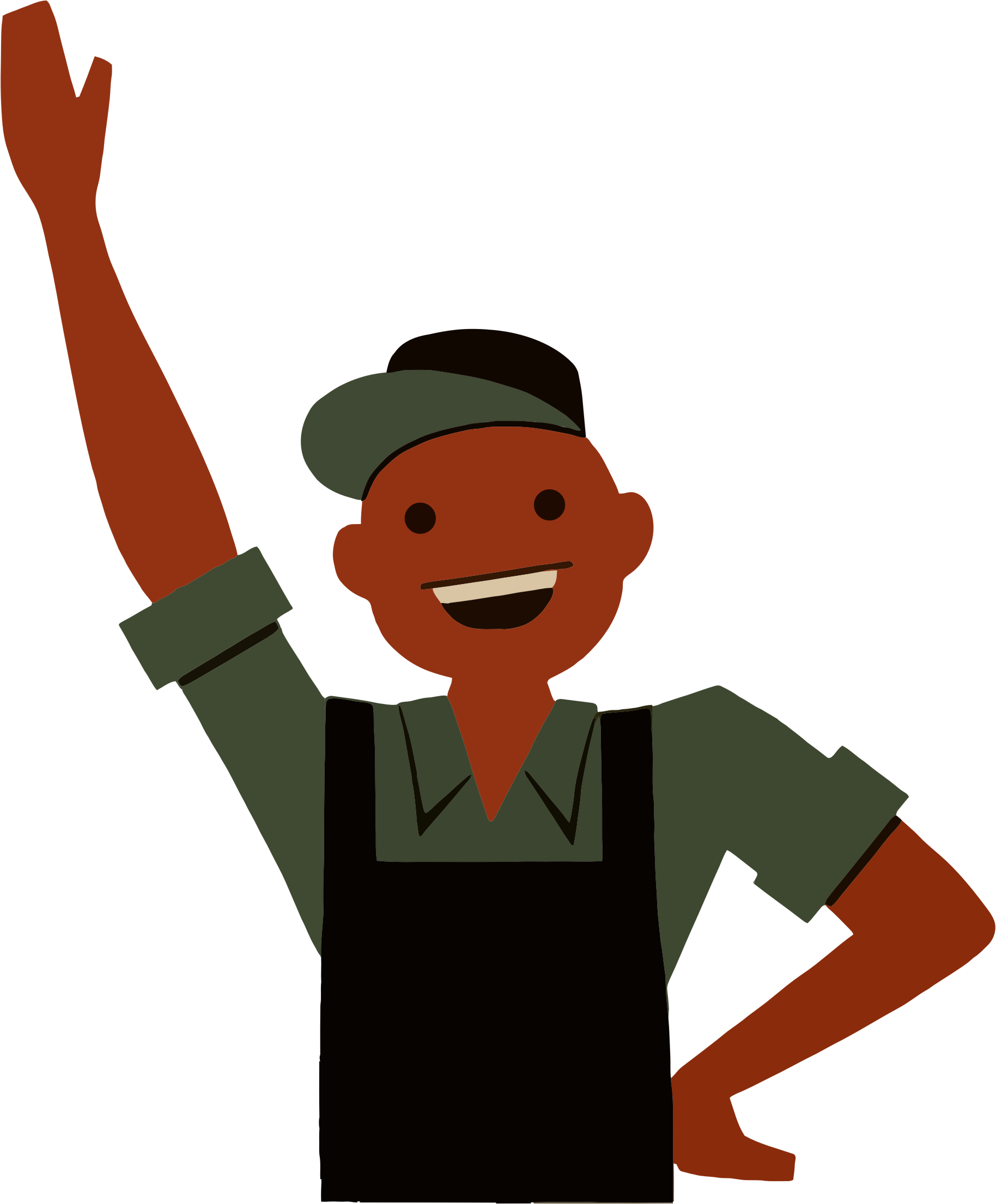 This Free Icons Png Design Of Vintage Friendly Boy (1828x2210), Png Download