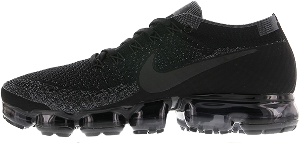 Buy Usa Footlocker Online Store International Shipping - Nike Men Vapormax Flyknit Black (630x305), Png Download